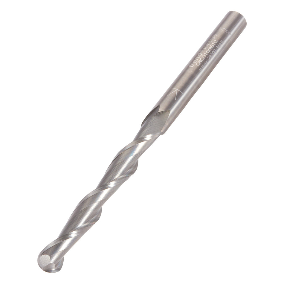 Trend Tools CNC/311X8STC Bullnose Spiral Up-Cut 8Mm Diameter