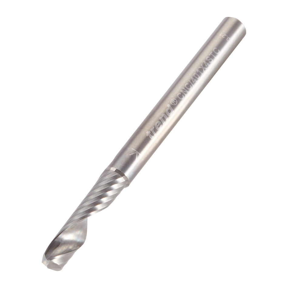 Trend Tools CNC/401X4STC O Flute Spiral Up-Cut 4 X 17 X 45 X 4Mm