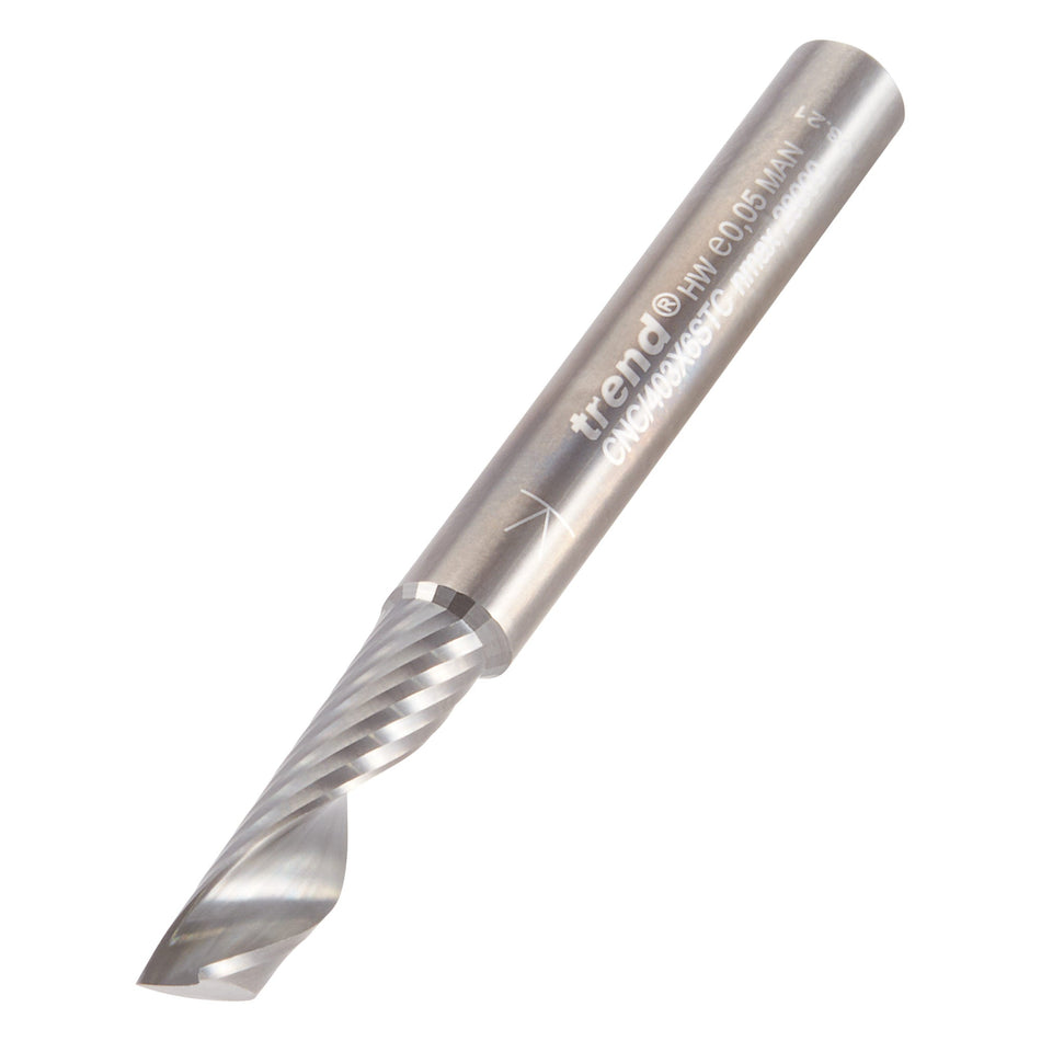Trend Tools CNC/403X6STC O Flute Spiral Up-Cut 6 X 22 X 50 X 6Mm