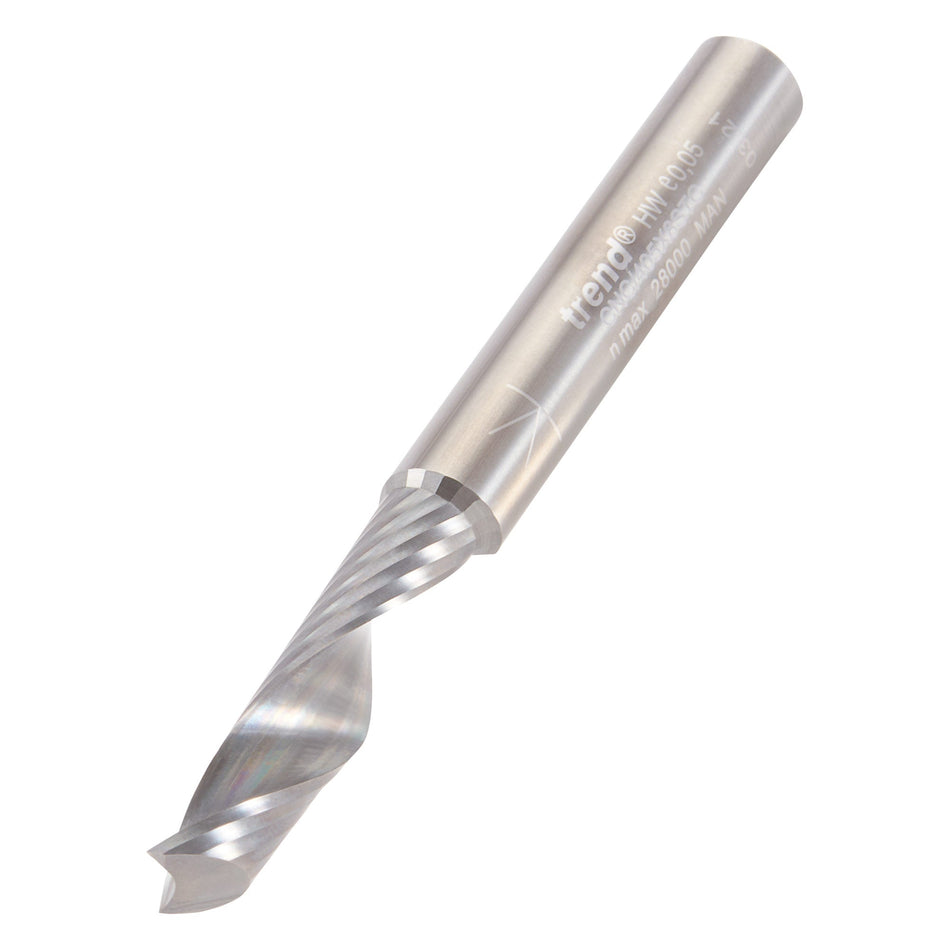 Trend Tools CNC/405X8STC O Flute Spiral Up-Cut 8 X 32 X 60 X 8Mm