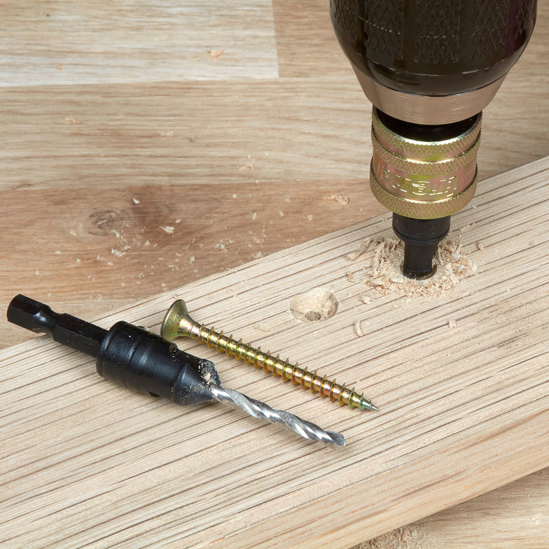 Trend Tools SNAP/CS/SET Trend Snappy 5 Piece Countersink Set - Makes Pilot Holes And Countersinks In One Go For Faster, Professional Finishes. For No4 To No12 Gauge Screws