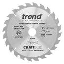 Trend Tools CSB/21524 Trend Wood Circular Saw Blade 215Mm X 30Mm X 24T