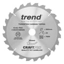 Trend Tools CSB/CC26024 Trend Wood Mitre Saw Blade 260Mm X 30Mm X 24T