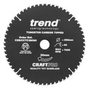 Trend Tools CSB/CCTC26060 Trend Mitre Circular Saw Blade 260Mm X 30Mm X 60T