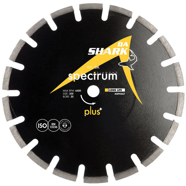 OX Tools OX-DA300/20 Spectrum Plus Diamond Blade - Asphalt - 300/20mm