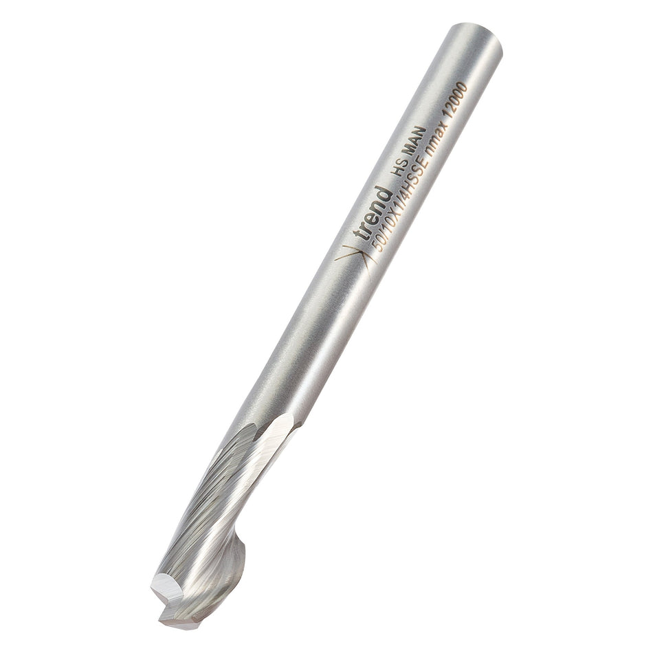 Trend Tools 50/10X1/4HSSE Helical Plunge Cutter 10Mm Diameter