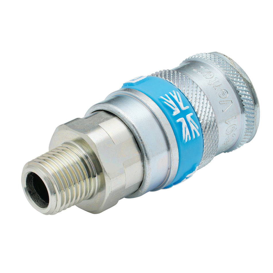 Draper 51402 1/4" BSP Taper Male Thread Vertex Air Coupling