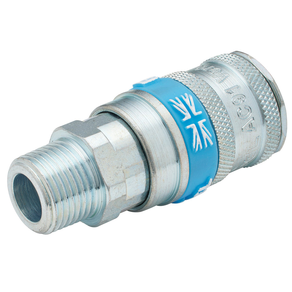 Draper 51408 3/8" BSP Taper Male Thread Vertex Air Coupling (Sold Loose)