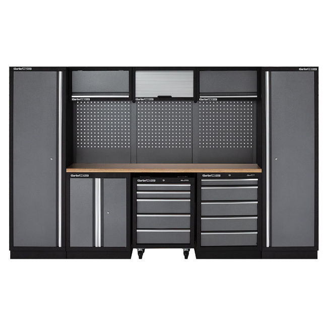 Clarke 7632899 COMBGSM03 Modular Storage System 16 Piece Package Wooden Worktops