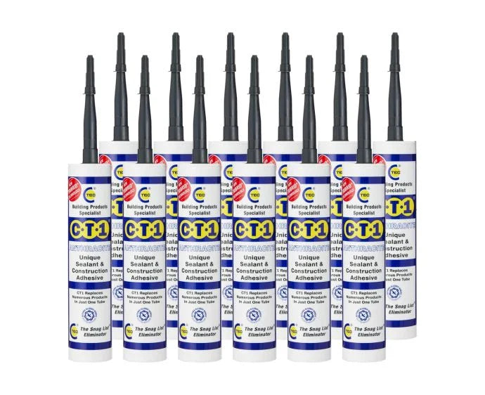 CT1 Anthracite Sealant & Adhesive Tribrid Multi-purpose Sealant, 290ml 1/2/3/6/12 Pack