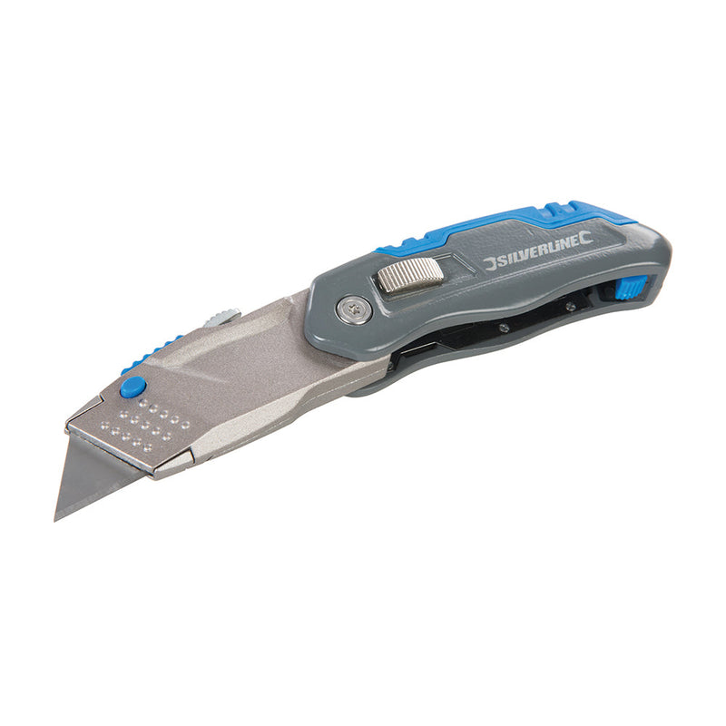 Silverline 536978 Retractable Folding Knife