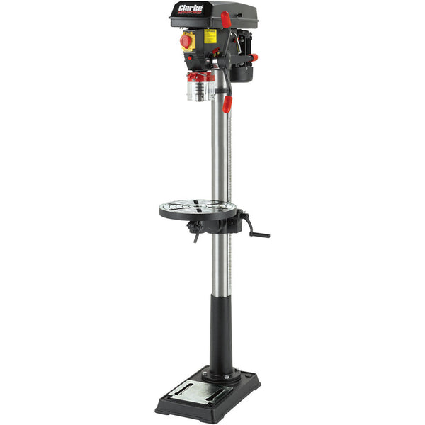 Clarke 6505562 CDP352F 16 Speed Floor Standing Industrial Drill Press with Round Table (230V)
