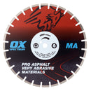 OX Tools OX-MA450/25 Spectrum Superior Shark Diamond Blade - Asphalt - 450/25.4mm