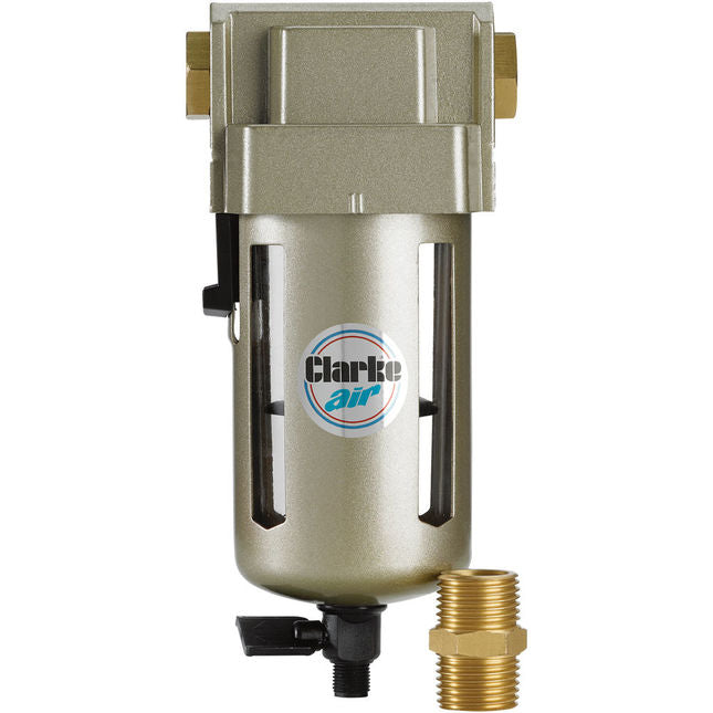 Clarke 3120173 CAT159 _" BSP In-line Manual Drain Air Filter