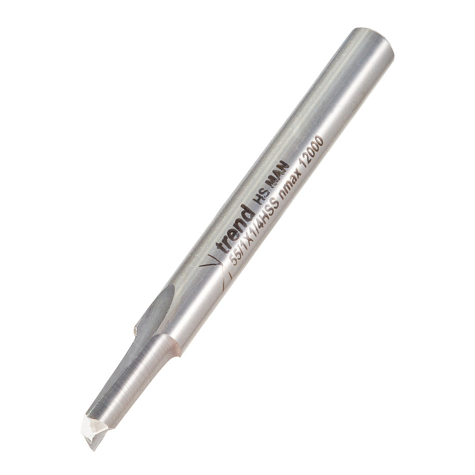 Trend Tools 55/1X1/4HSS Aluminium & Plastic Cutter 6.3Mm Diameter
