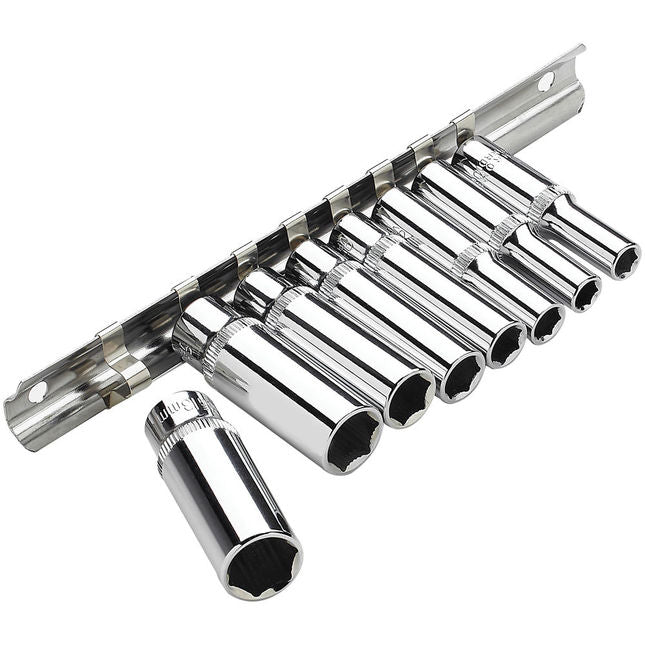 Clarke 1700817 PRO411 8 Piece 1/4" Drive Anti Slip Metric Socket Set