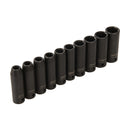 Silverline 586290 Deep Impact Socket Set 1/2" Drive 6pt Metric 10pce