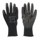 Silverline 589144 Black Palm Gloves