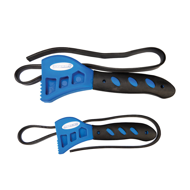 Silverline 598531 Rubber Strap Wrenches Set 2pce