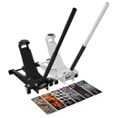 Sealey 2000CB Low Entry Custom Design Trolley Jack with Rocket Lift 2 Tonne - Black