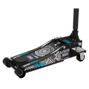 Sealey 2000CB Low Entry Custom Design Trolley Jack with Rocket Lift 2 Tonne - Black