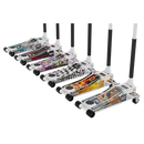 Sealey 2000CW Low Entry Custom Design Trolley Jack with Rocket Lift 2 Tonne - White