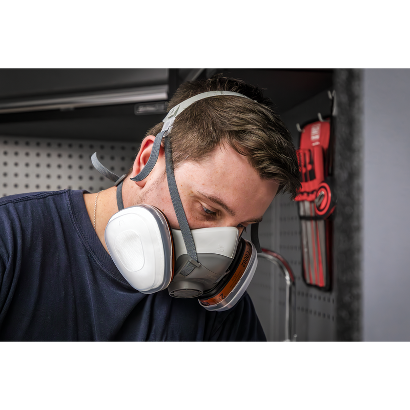 Sealey 9000 Reusable Half Mask without Filters