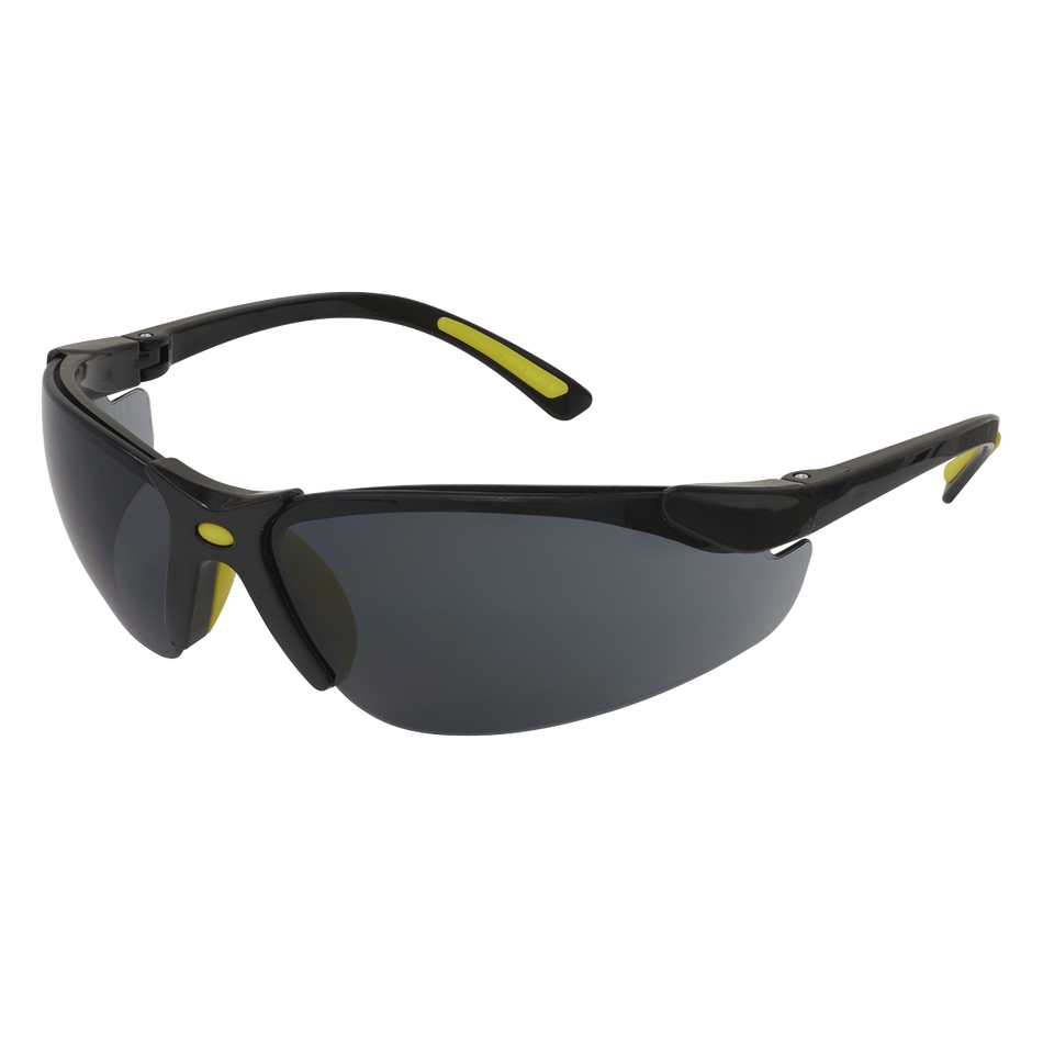 Sealey 9214 Worksafe¬Æ Zante Style Smoke Lens Safety Glasses with Flexi Arms