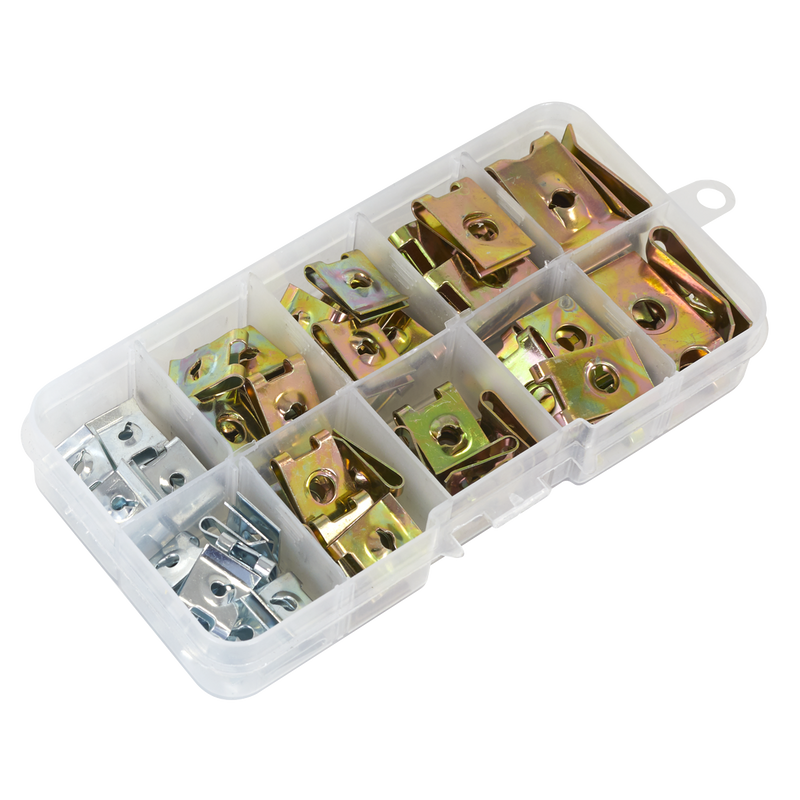 Sealey AB074SN Spire Nut Assortment 74pc