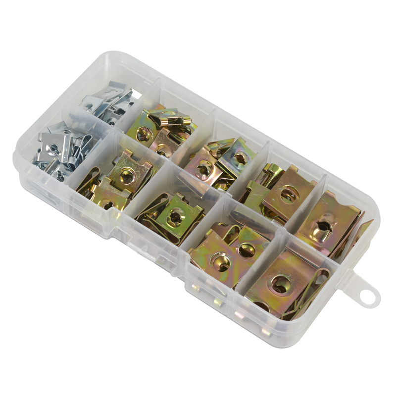 Sealey AB074SN Spire Nut Assortment 74pc