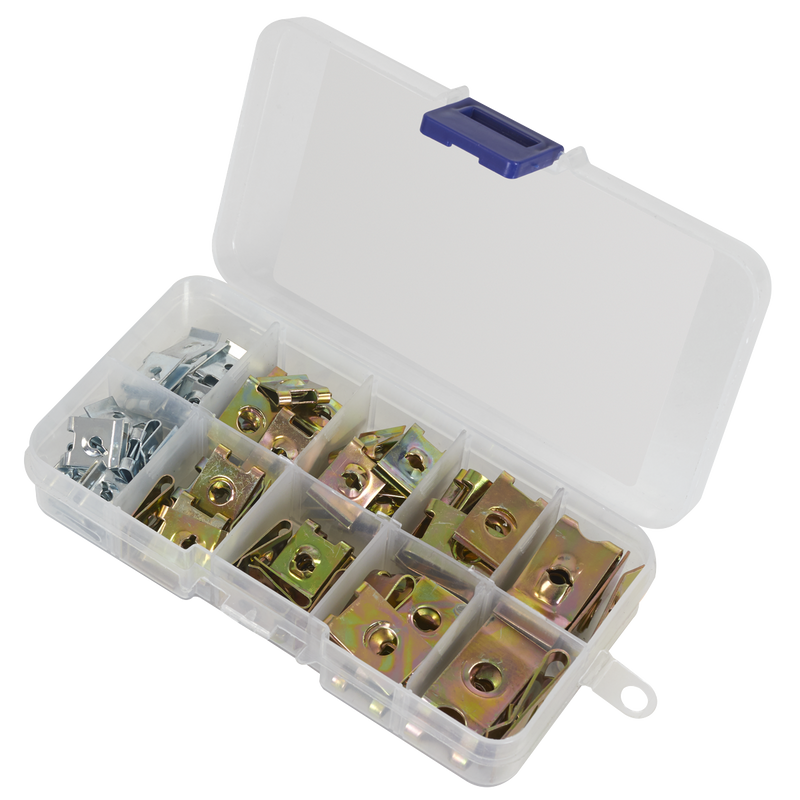 Sealey AB074SN Spire Nut Assortment 74pc