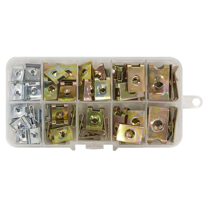 Sealey AB074SN Spire Nut Assortment 74pc