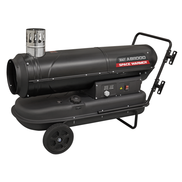 Sealey ABI1000COMBO Indirect Space Warmer Kerosene/Diesel Heater 102,000Btu/hr with 5M Ducting