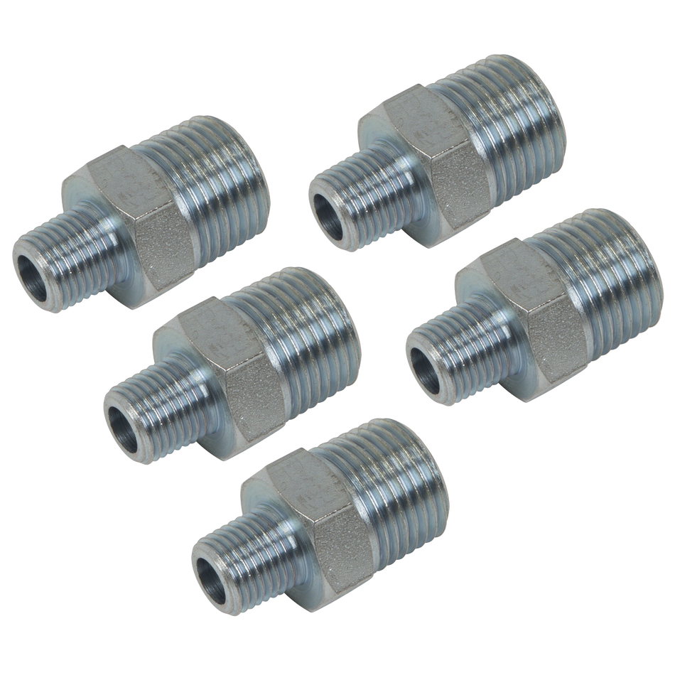 Sealey AC101 Reducing Union 1/2"BSPT to 1/4"BSPT - Pack of 5