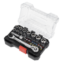 Sealey AK2111 Socket & Bit Set 1/4"Sq Drive Colour-Coded 31pc
