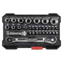 Sealey AK2111 Socket & Bit Set 1/4"Sq Drive Colour-Coded 31pc