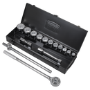 Sealey AK2585 Socket Set 15pc 3/4"Sq Drive 12-point WallDrive