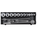 Sealey AK2585 Socket Set 15pc 3/4"Sq Drive 12-point WallDrive