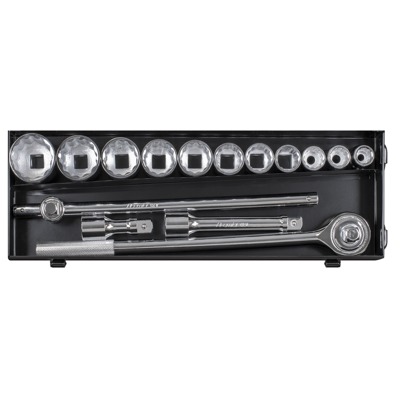 Sealey AK2585 Socket Set 15pc 3/4"Sq Drive 12-point WallDrive