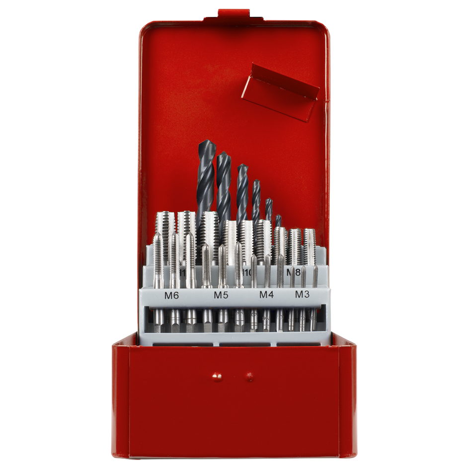 Sealey AK3023 Tap & Drill Bit Set 28pc Metric