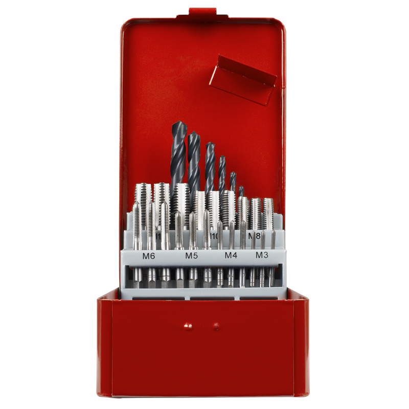 Sealey AK3023 Tap & Drill Bit Set 28pc Metric