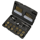 Sealey AK3026 Titanium Coated Hexagonal Tap & Die Set 26pc