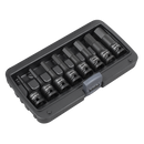 Sealey AK5600 Impact Hex Socket Bit Set 8pc 1/2"Sq Drive - Imperial