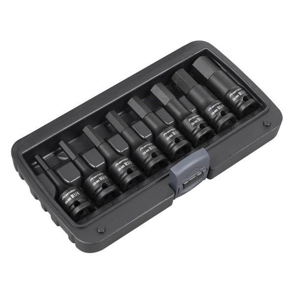 Sealey AK5600 Impact Hex Socket Bit Set 8pc 1/2"Sq Drive - Imperial