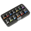 Sealey AK56160M Lock-On‚Ñ¢ Impact Socket Set 1/2"Sq Drive 13pc 6pt Metric