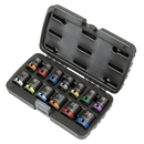 Sealey AK56160M Lock-On‚Ñ¢ Impact Socket Set 1/2"Sq Drive 13pc 6pt Metric
