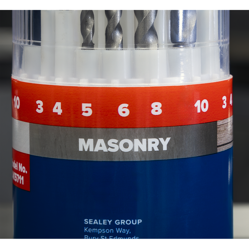 Sealey AK5711DB Drill Bit Sets Combination Display Box of 6