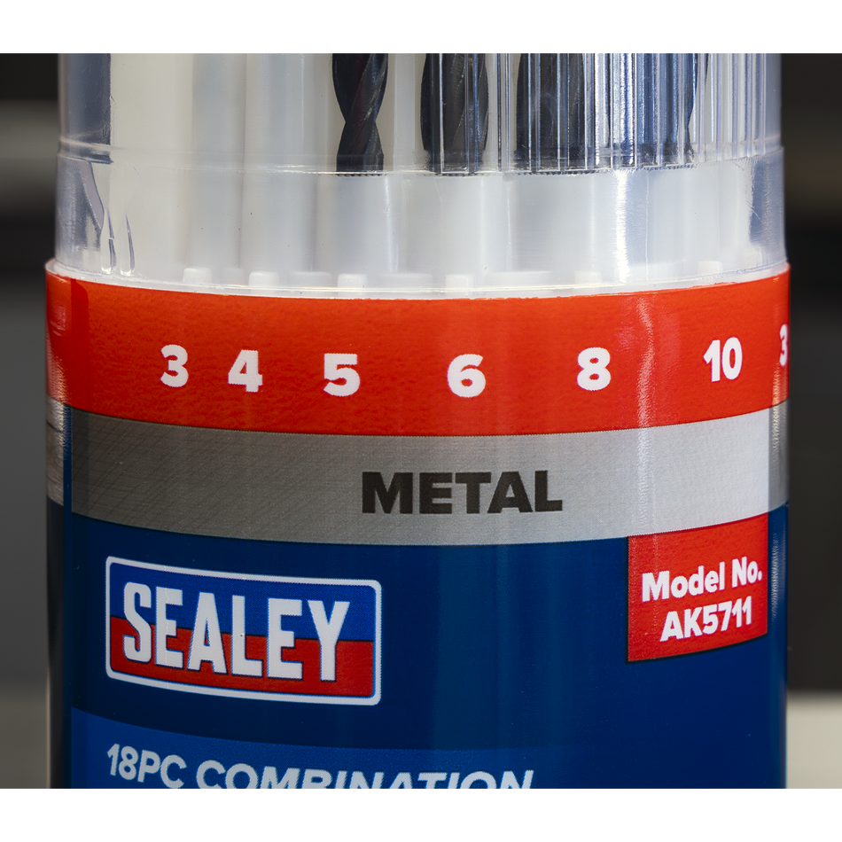 Sealey AK5711DB Drill Bit Sets Combination Display Box of 6