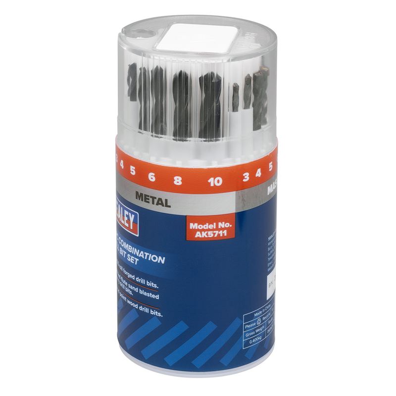 Sealey AK5711 Combination Drill Bit Set 18pc