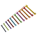 Sealey AK63267 Premier Multi-Coloured Combination Spanner Set 12pc